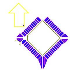 OFP和PLCC型集成塊如采用紅膠工藝過波峰,需采用斜角45度方式擺放，且每邊的最后一個引腳均需添加盜錫焊盤