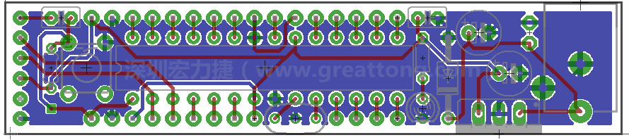 以上就是布線的所有步驟了。接下來就只剩下絲?。╯ilk-screen）、建立Gerber檔跟drill檔和送去印刷電路板廠制作的步驟。