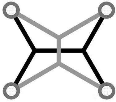 灰色Steiner樹(shù)不是最優(yōu)的，但黑色Steiner樹(shù)是最優(yōu)的。